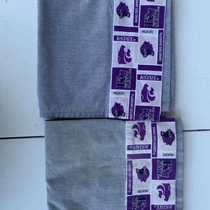 Set of two Kansas State Kitchen curtains